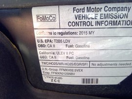 2015 FORD FUSION, BLACK, SE, 2.5L, AT.  F25936